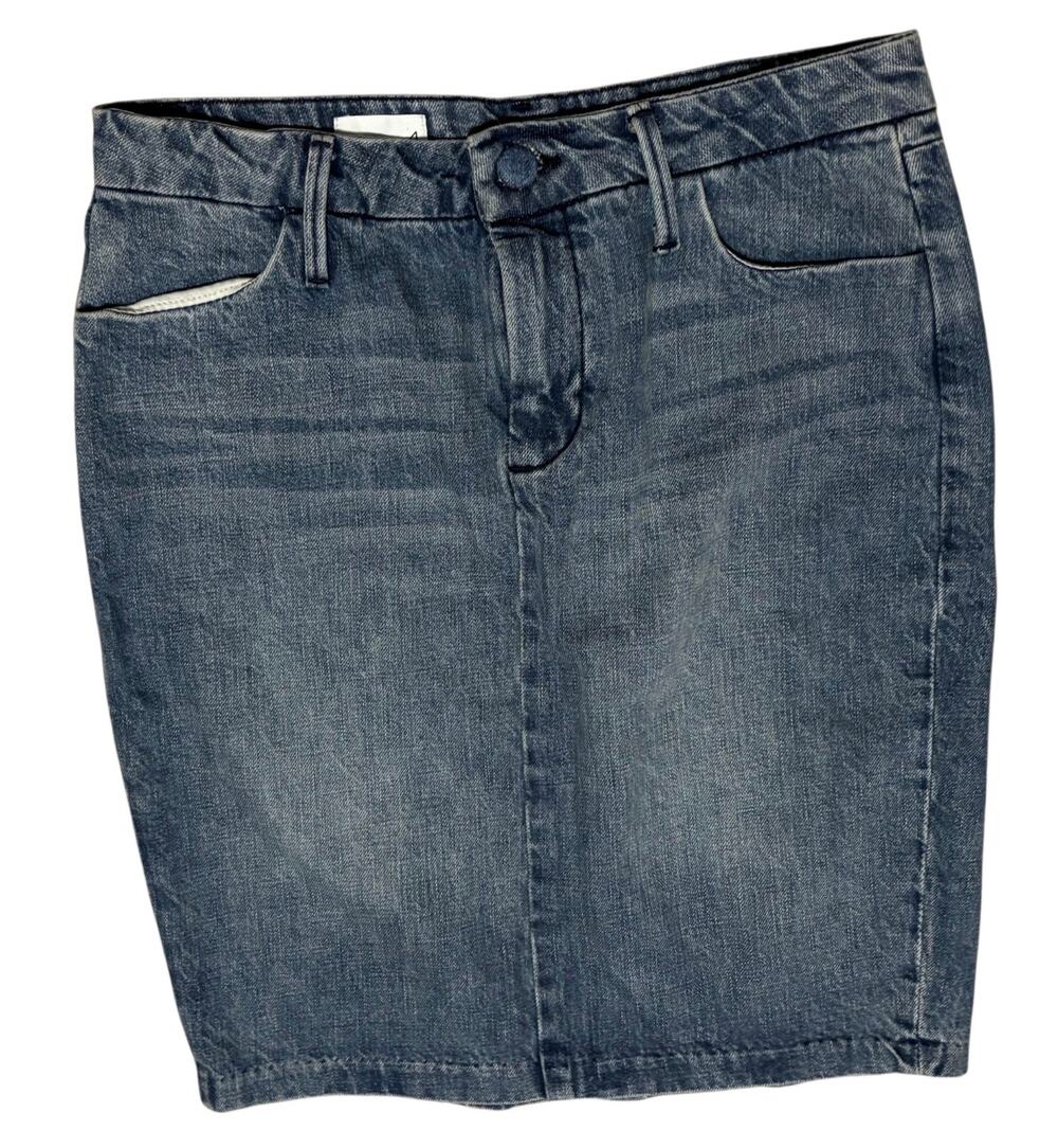 Gap 1969 Women's Denim Mini Skirt With 5 Pockets, Fading Size 4 EUC